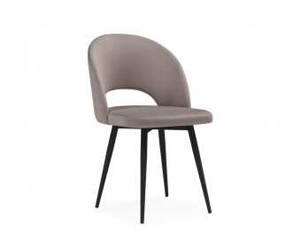 Стул на металлокаркасе Курбис латте (zd 290) / черный