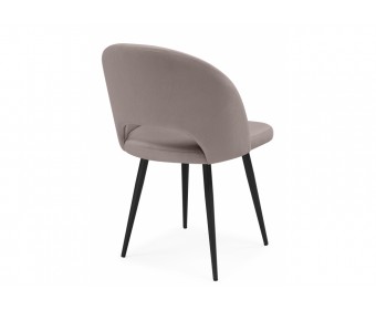 Стул на металлокаркасе Курбис латте (zd 290) / черный