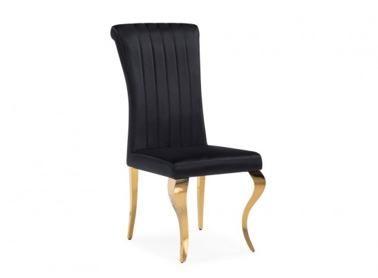 Стул на металлокаркасе Lund black / gold в Набережных Челнах