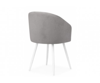 Стул на металлокаркасе Монер 360 темно-серый (glory 20) / белый