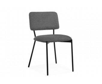Стул на металлокаркасе Reparo dark gray / black