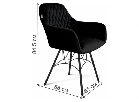 Стул на металлокаркасе Sheffilton SHT-ST38/S100 ночное затмение / черный муар в Набережных Челнах