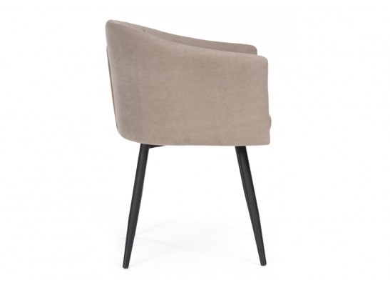 Стул на металлокаркасе Валета капучино / черный каркас в Набережных Челнах