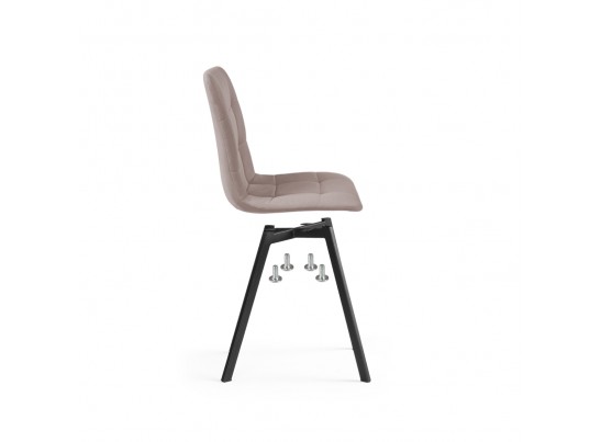 Стул на металлокаркасе Чилли латте / черный в Набережных Челнах