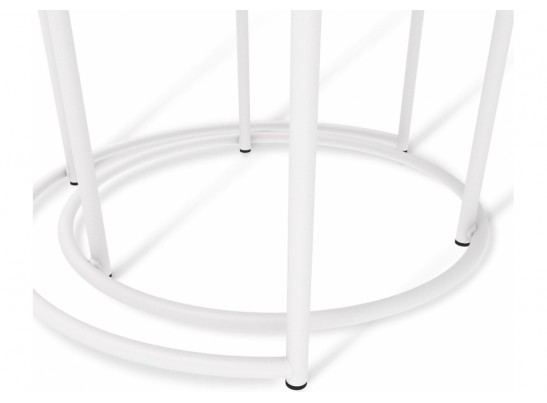 Журнальный столик Sheffilton SHT-CT7 камень пьетра черный / белый муар в Набережных Челнах