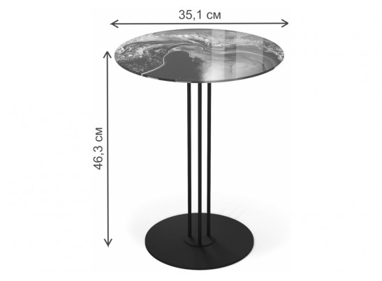 Журнальный столик SHT-CT55/H43 малахитово зеленый / черный муар в Набережных Челнах