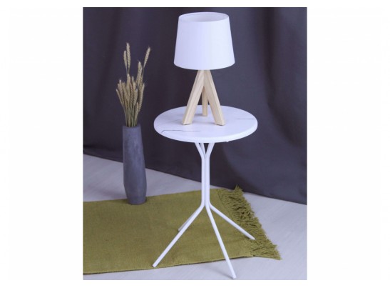 Журнальный столик Sheffilton SHT-CT12-1 белый мрамор / белый муар в Набережных Челнах