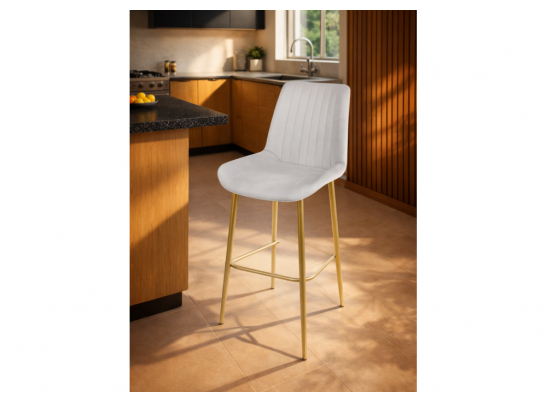 Полубарный стул Седа 360 светло-серый (zd 960) / золотой в Набережных Челнах