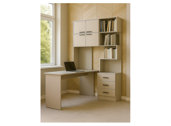 Компьютерный стол Эльброни левый кашемир в Набережных Челнах