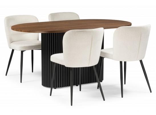 Стол Барон 160 х 90 орех кантри / черный в Набережных Челнах