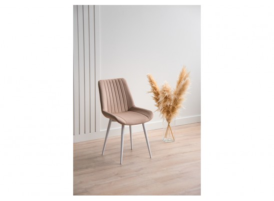 Стул на металлокаркасе Седа бежевый (zd 210) / белый