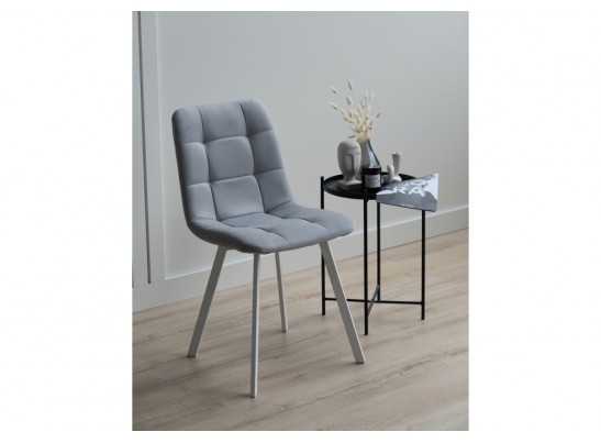 Стул на металлокаркасе Чилли светло-серый / белый в Набережных Челнах