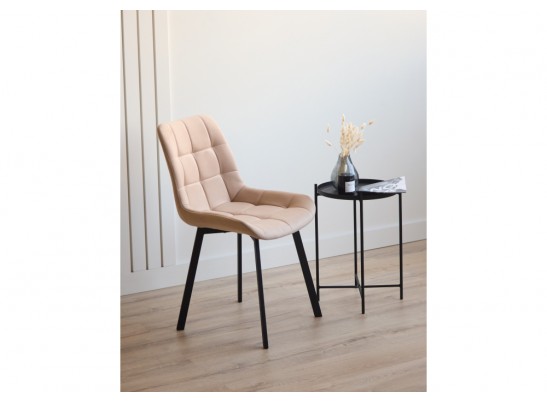 Стул на металлокаркасе Челси 360 П бежевый (zd 210) / черный в Набережных Челнах