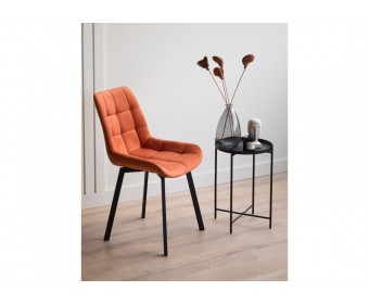 Стул на металлокаркасе Челси 360 П терракотовый (zd 432) / черный