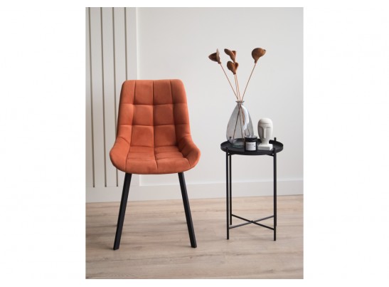 Стул на металлокаркасе Челси 360 П терракотовый (zd 432) / черный в Набережных Челнах