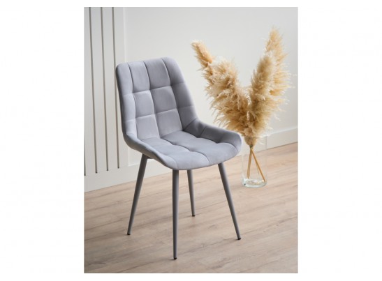 Стул на металлокаркасе Челси К светло-серый (zd 960) / серый в Набережных Челнах