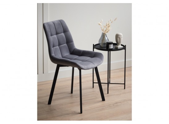 Стул на металлокаркасе Челси П темно-серый (zd 995) / черный в Набережных Челнах