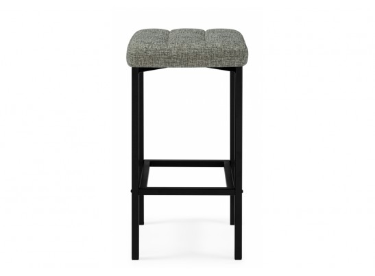 Барный стул Лофт рогожка графит / черный матовый в Набережных Челнах