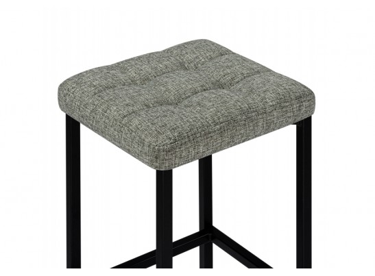 Барный стул Лофт рогожка графит / черный матовый в Набережных Челнах