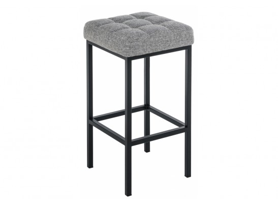 Барный стул Лофт рогожка графит / черный матовый в Набережных Челнах