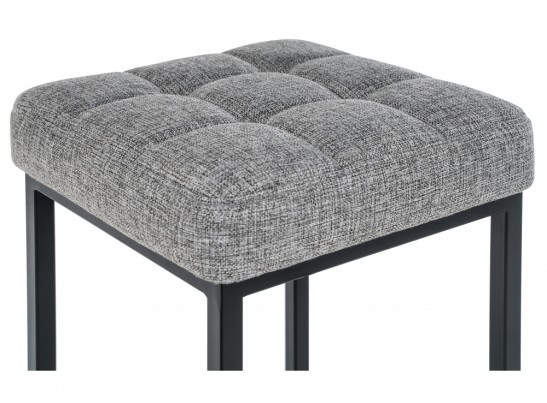 Барный стул Лофт рогожка графит / черный матовый в Набережных Челнах