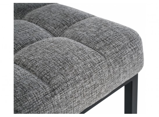 Барный стул Лофт рогожка графит / черный матовый в Набережных Челнах