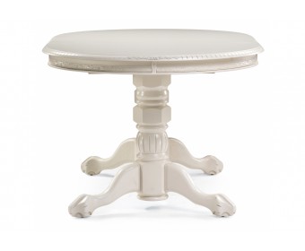 Деревянный стол Кантри 160 овальный крем