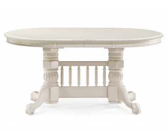 Деревянный стол Кантри 160 овальный крем