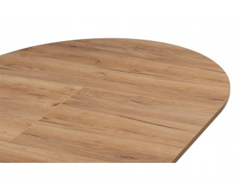 Деревянный стол Курт 90 / 130 дуб крафт золотой / черный матовый