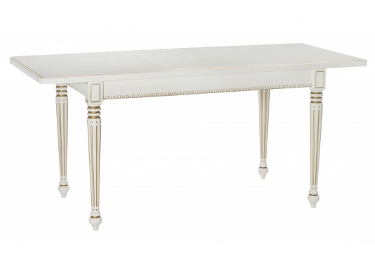 Деревянный стол Леджер слоновая кость / золото в Набережных Челнах