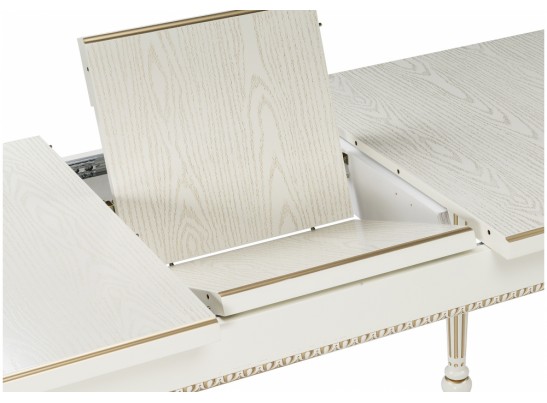 Деревянный стол Леджер слоновая кость / золото в Набережных Челнах