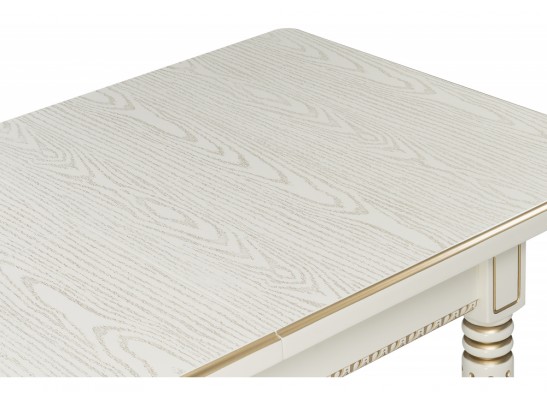 Деревянный стол Леджер слоновая кость / золото в Набережных Челнах