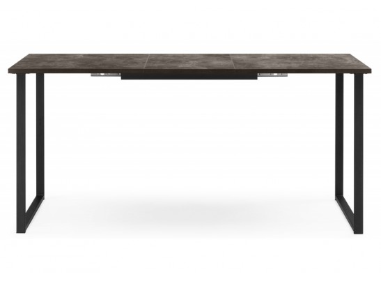 Деревянный стол Лиман 117 (157) x 77 бетон темный / черный матовый в Набережных Челнах