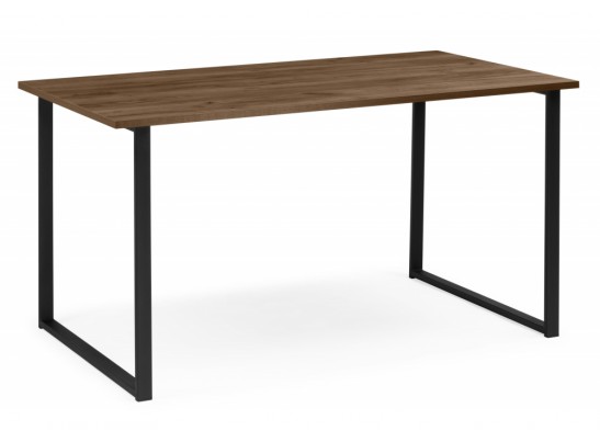 Деревянный стол Лиман 140 х 80 дуб крафт табачный / черный матовый в Набережных Челнах