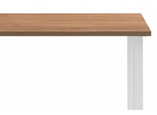 Деревянный стол Лиман 140 x 80 дуб крафт золотой / белый матовый в Набережных Челнах