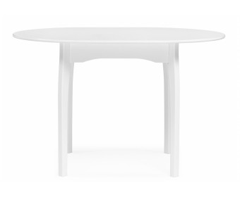 Деревянный стол Распи круглый 90(120)х90х76 белый