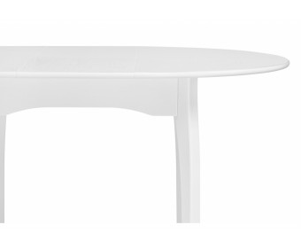 Деревянный стол Распи круглый 90(120)х90х76 белый