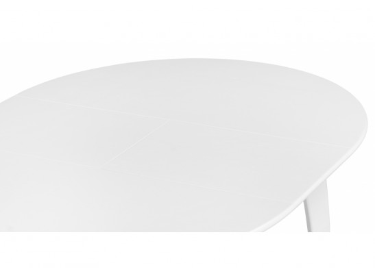 Деревянный стол Распи круглый 90(120)х90х76 белый в Набережных Челнах