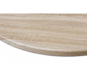 Деревянный стол SHT-TU14/80 белый муар / золото / дуб сонома светлый