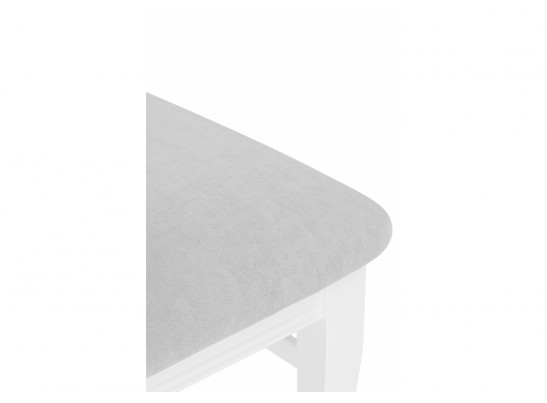 Деревянный стул Фрезино с проножкой серый велюр / белый в Набережных Челнах