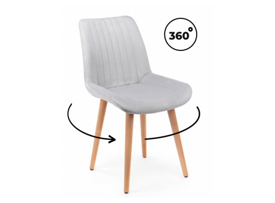 Деревянный стул Седа 360 светло-серый (zd 960) / светлое дерево в Набережных Челнах