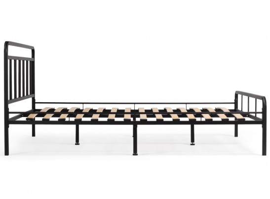 Двуспальная кровать Рейк 160х200 черная в Набережных Челнах