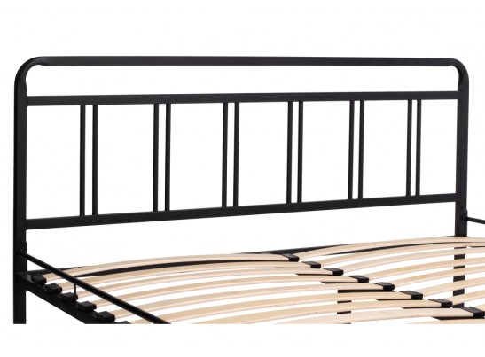 Двуспальная кровать Рейк 160х200 черная в Набережных Челнах