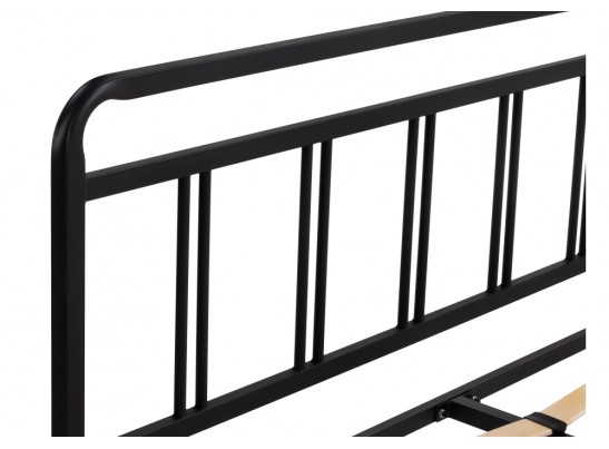 Двуспальная кровать Рейк 160х200 черная в Набережных Челнах