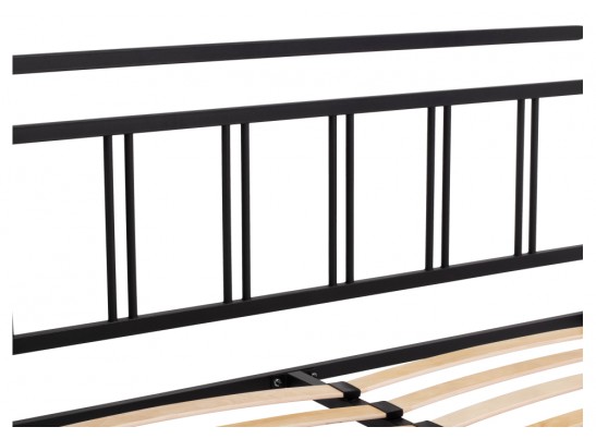 Двуспальная кровать Рейк 160х200 черная в Набережных Челнах