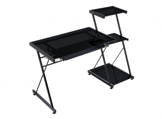 Компьютерный стол Kros 140х55х101 black в Набережных Челнах