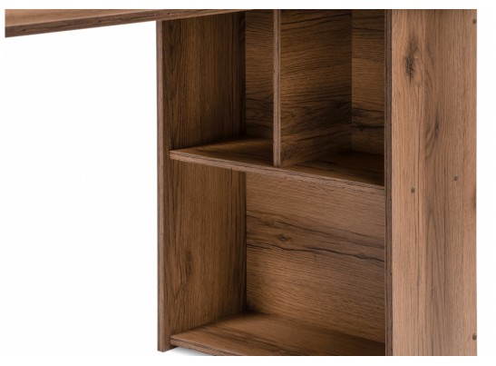 Письменный стол Битти Лофт дуб делано темный / черный матовый в Набережных Челнах