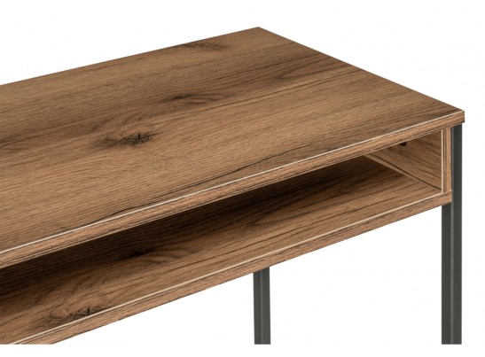 Письменный стол Лео Лофт черный матовый / дуб делано темный в Набережных Челнах