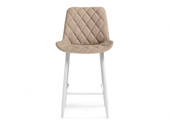 Полубарный стул Баодин К Б/К бежевый / белый в Набережных Челнах