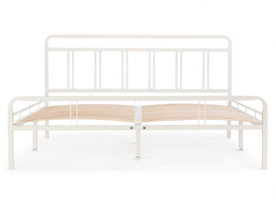 Полутораспальная кровать Рейк 120х200 белая в Набережных Челнах